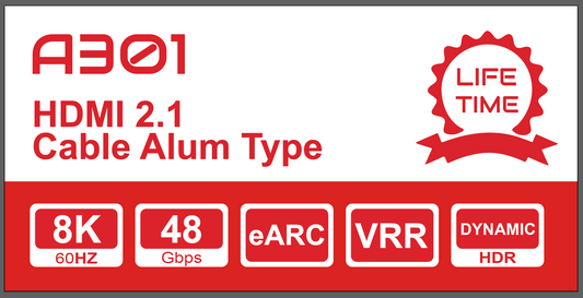 HDMI 2.1 Cable Alum Type