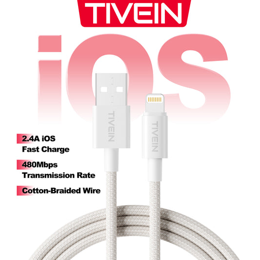 USB 2.0 A Male to Lightning Male Cable C301