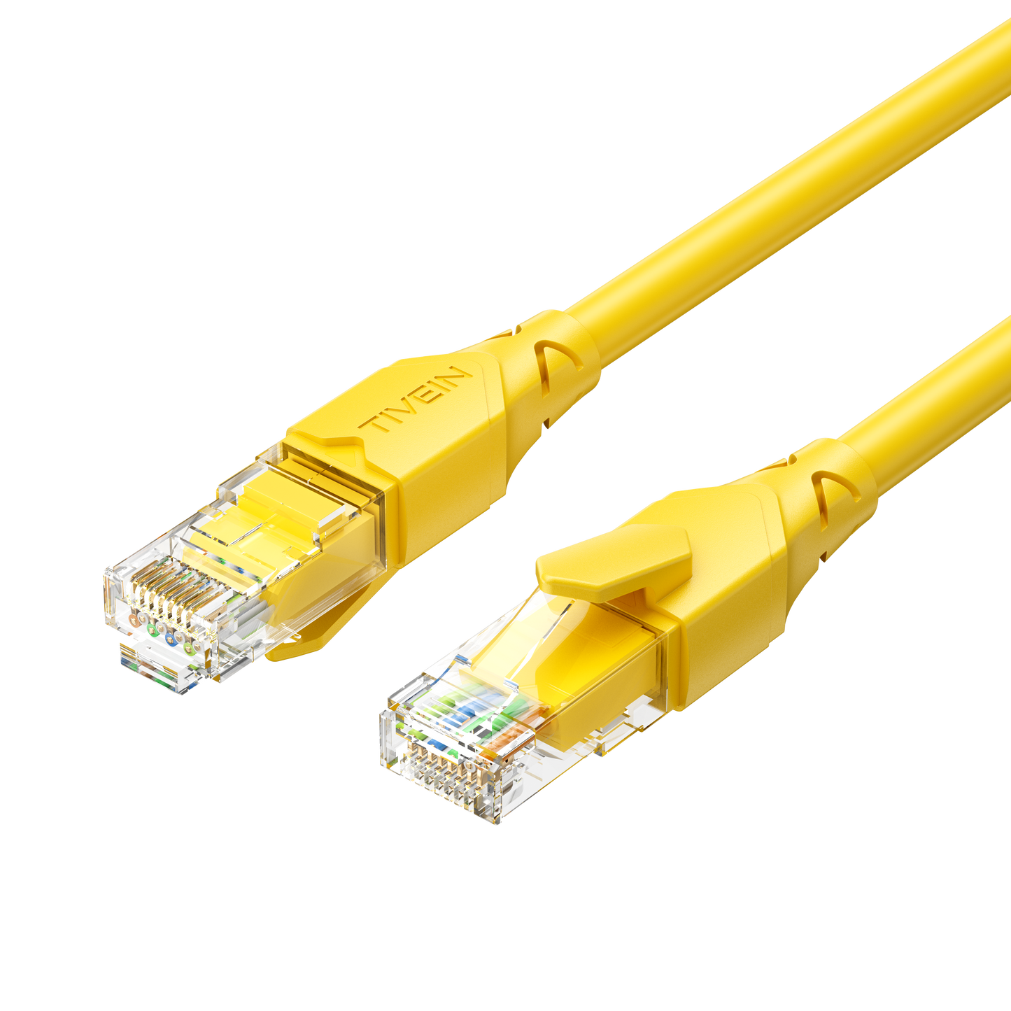 Cat 6 UTP Ethernet Patch Cable Grey/Blue/Yellow