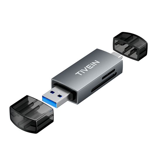 2-in-1 USB 3.0 A+C Card Reader(SD+TF)