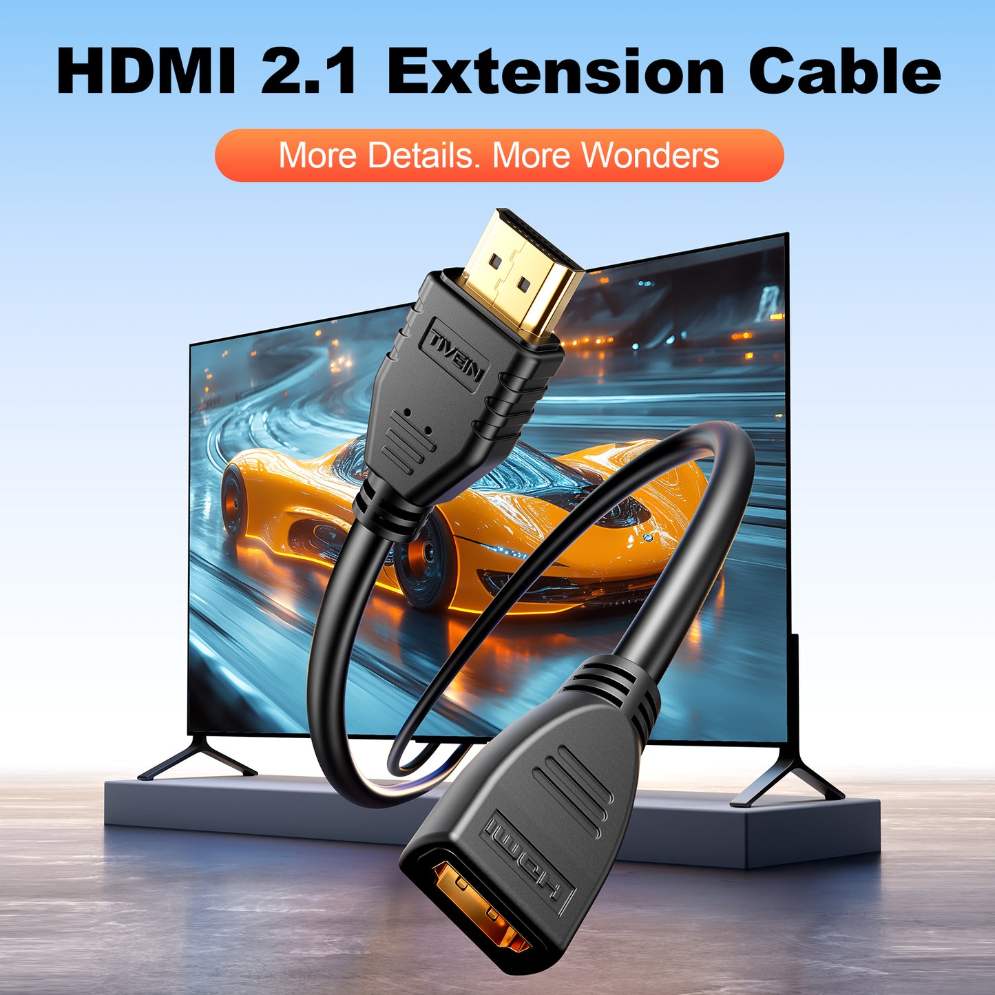 HDMI 2.1 Extension Cable PVC Type A303