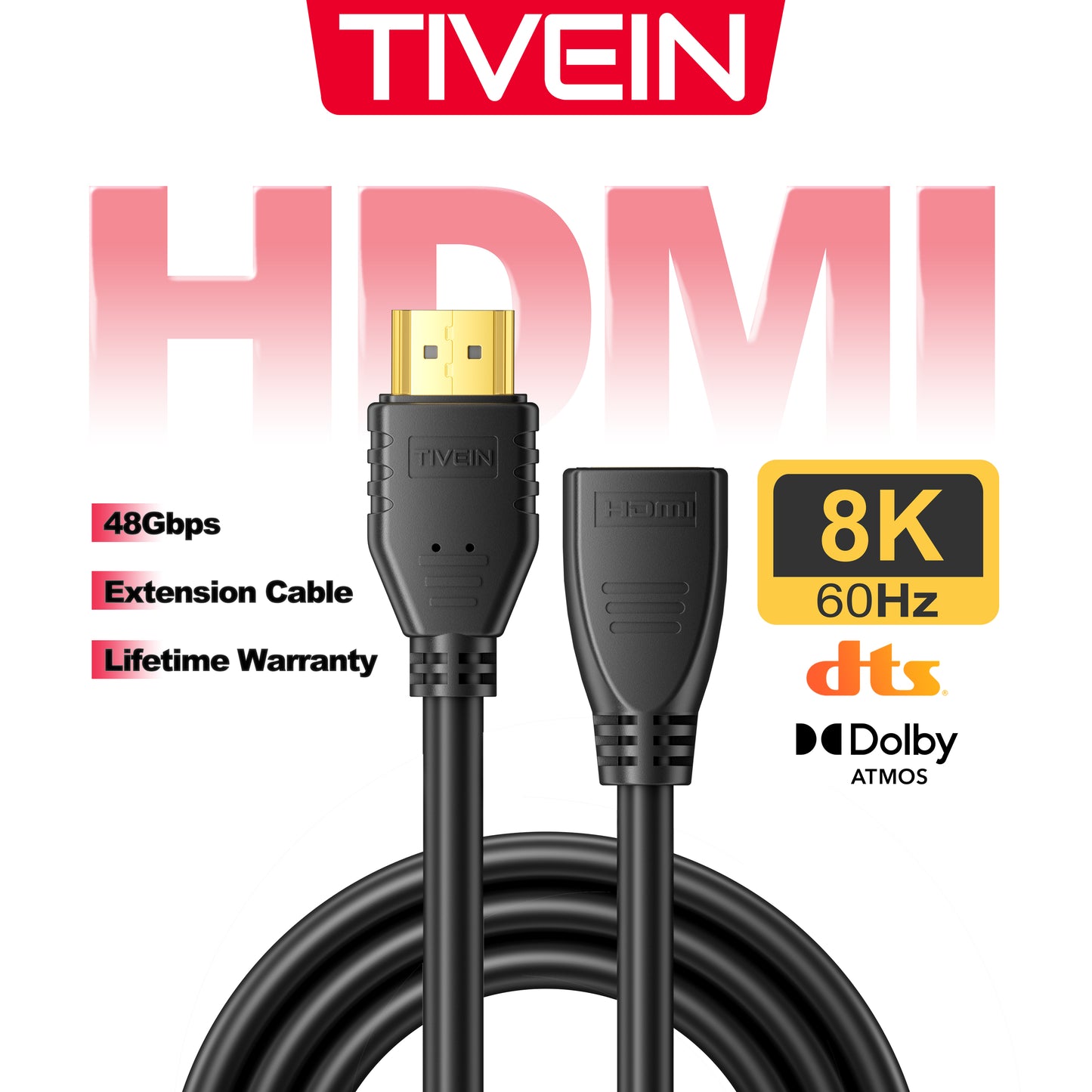 HDMI 2.1 Extension Cable PVC Type A303