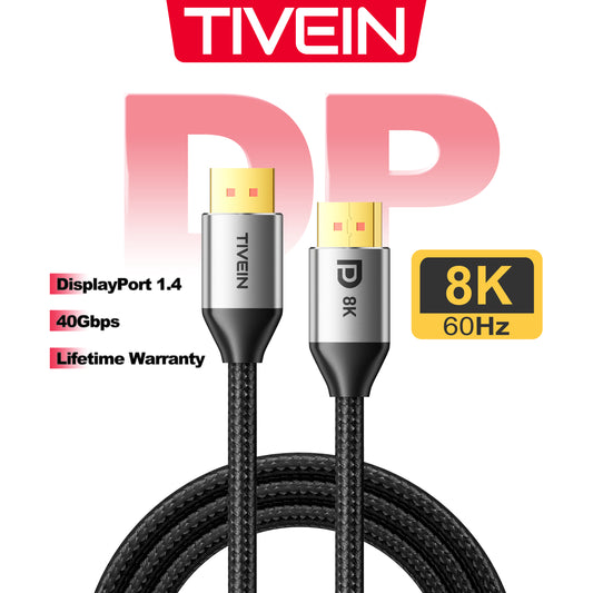 DisplayPort 1.4 Male to Male Cable Alum Type B201