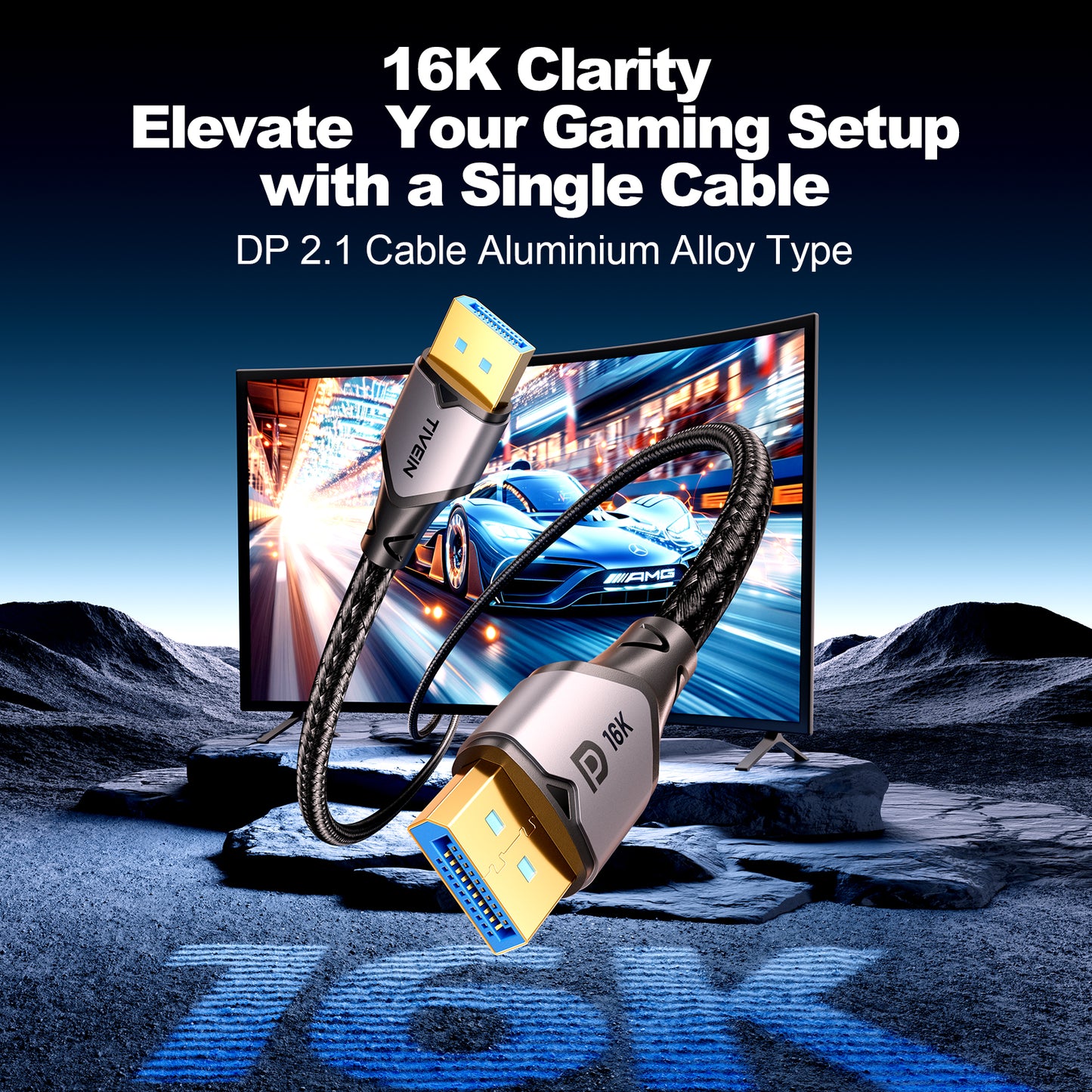 DisplayPort 2.1 Male to Male 80G Cable B501