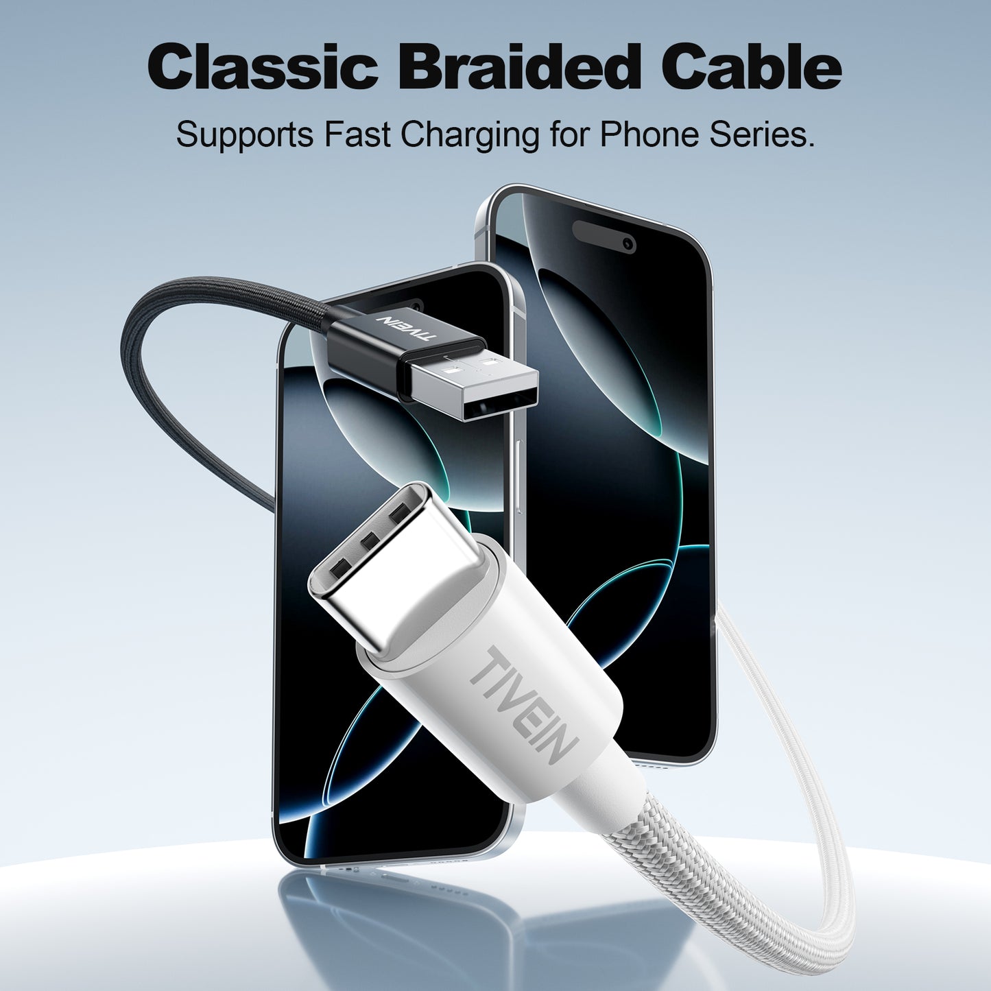 USB 2.0 A Male to C Male Cable C201