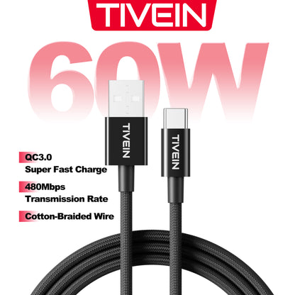 USB 2.0 A Male to C Male Cable C201