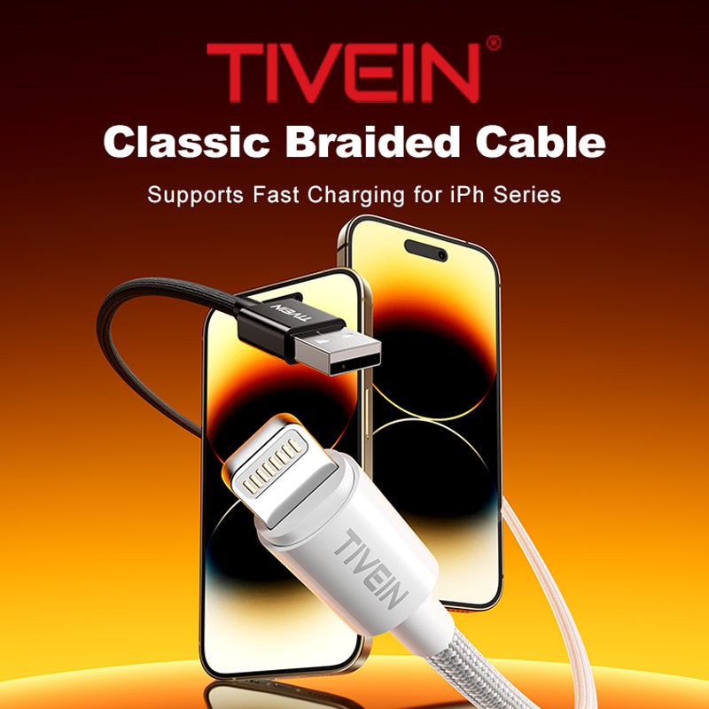 USB 2.0 A Male to Lightning Male Cable C301