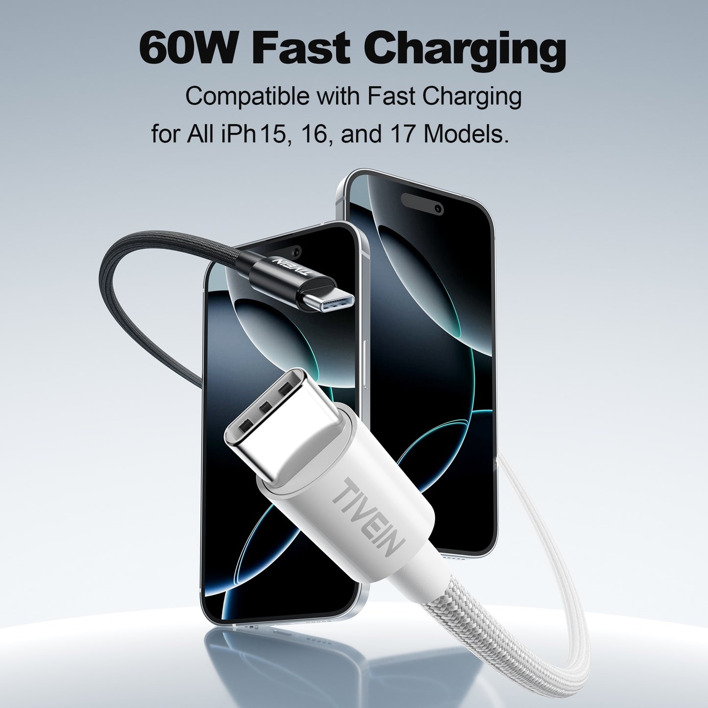 USB C Male to  Male Cable 60W C501