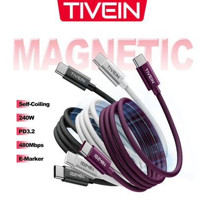 240W Magnetic USB-C Charging Cable