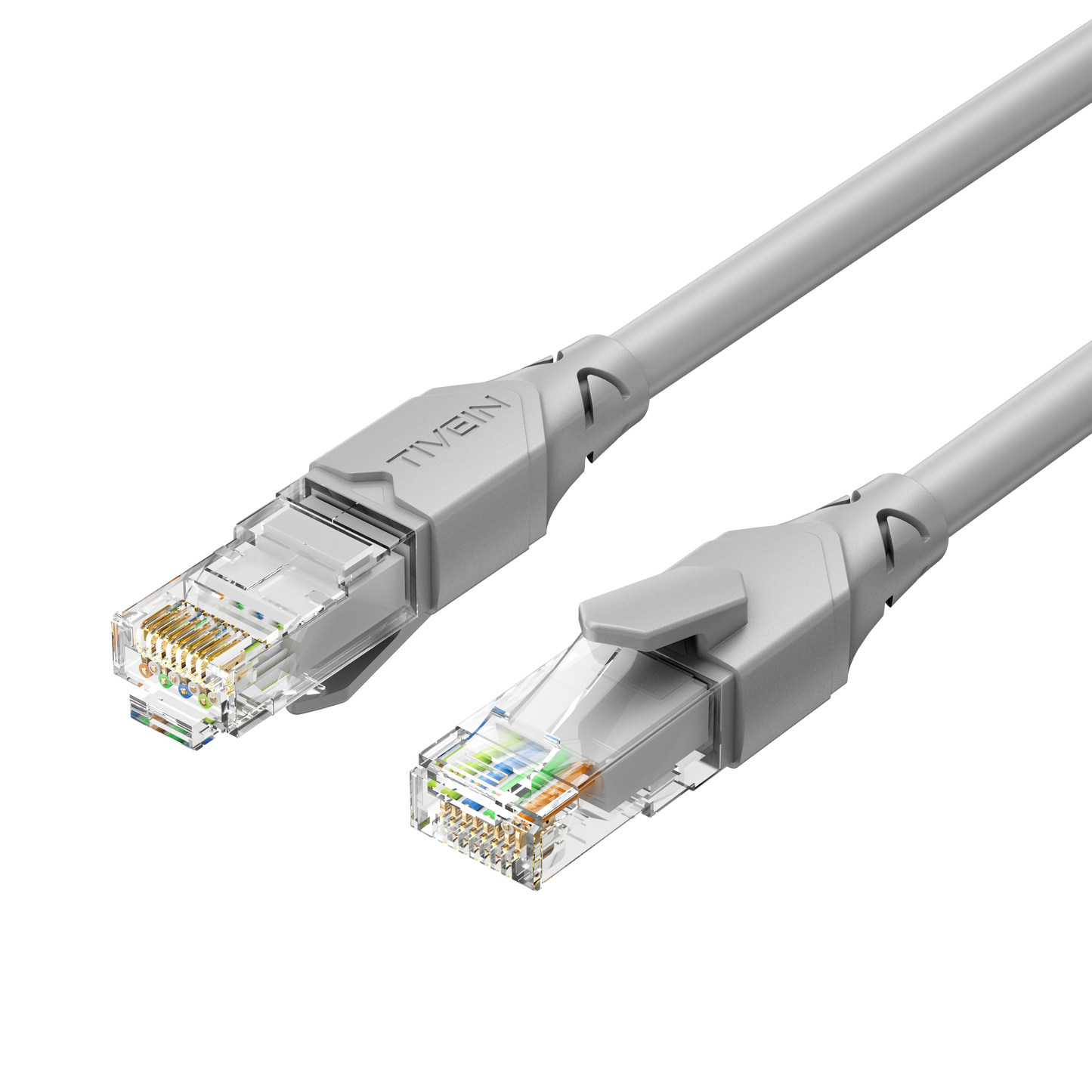 Cat 6 UTP Ethernet Patch Cable Grey/Blue/Yellow
