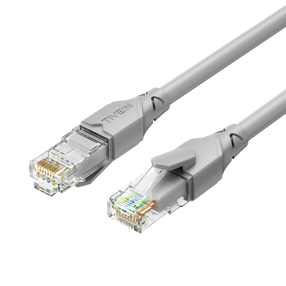 Cat 6 UTP Ethernet Patch Cable Grey/Blue/Yellow