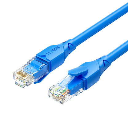 Cat 6 UTP Ethernet Patch Cable Grey/Blue/Yellow