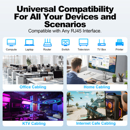 Flat Cat 6 UTP Ethernet Patch Cable D602