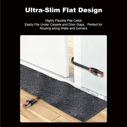 Flat Cat 8 U/FTP Ethernet Patch Cable