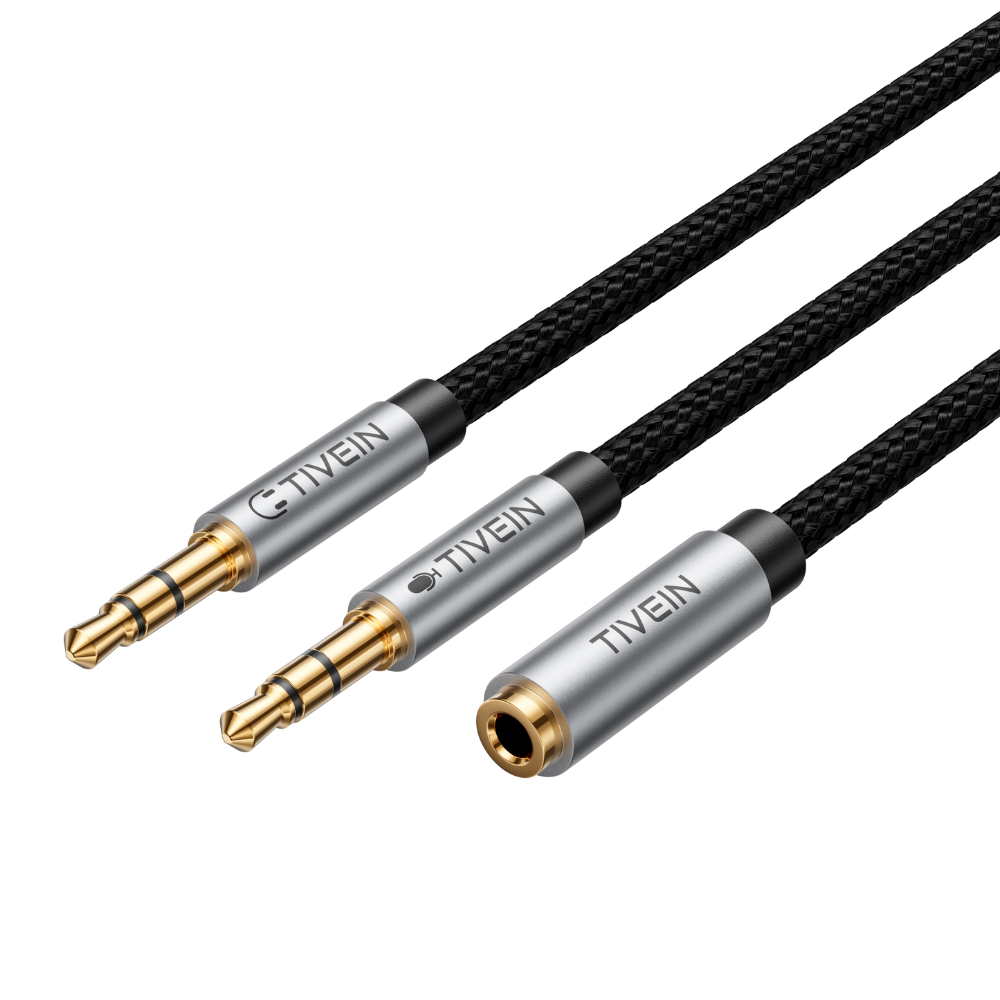 3.5mm Female to Dual Male Audio Cable