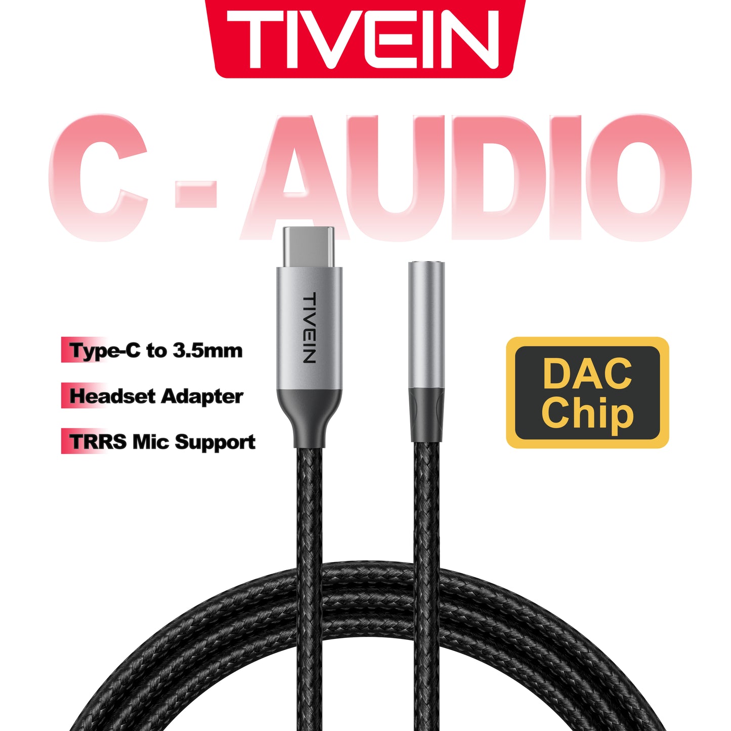USB-C to 3.5mm Female Headphone Adapter