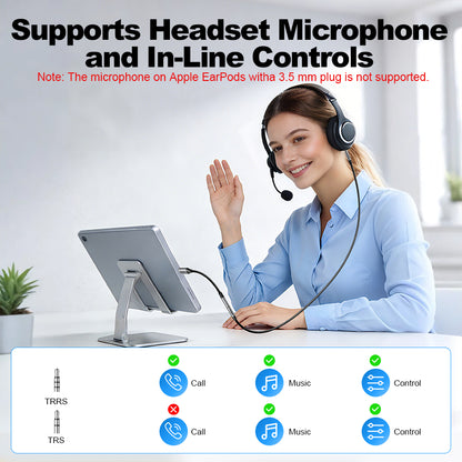 USB-C to 3.5mm Female Headphone Adapter
