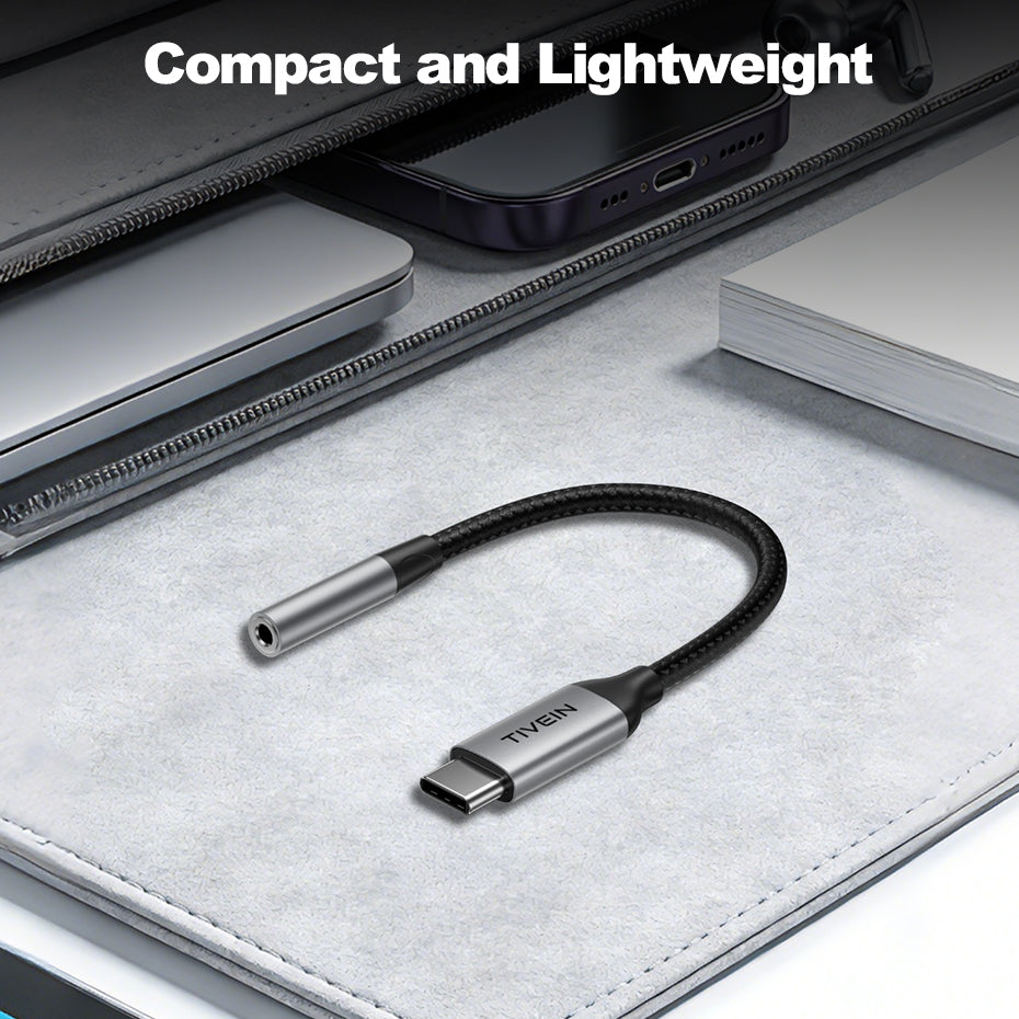 USB-C to 3.5mm Female Headphone Adapter