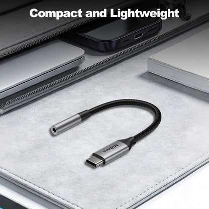 USB-C to 3.5mm Female Headphone Adapter