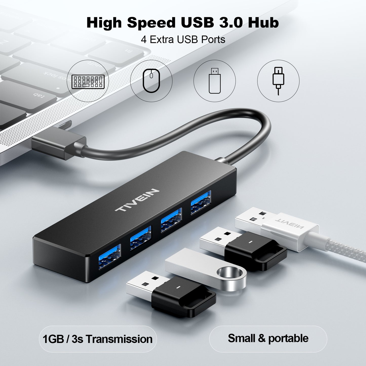 4-Port USB 3.0 Hub F114