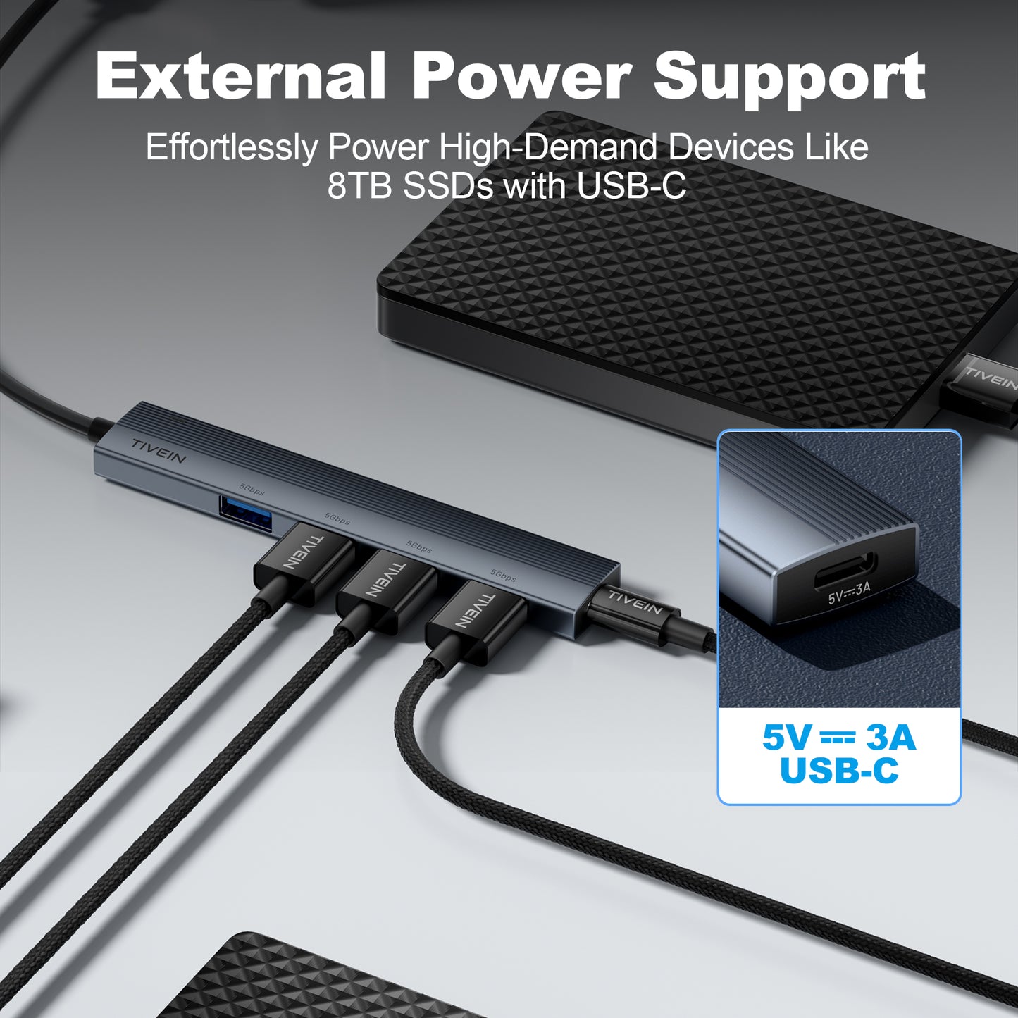 USB Type-A  3.2 Gen 1 Mini Hub F115