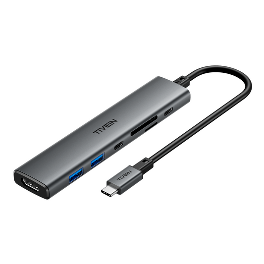 7-in-1 USB-C TO HDMI 2.0/USB3.0*2/USB-C/SD/TF/PD Docking Station