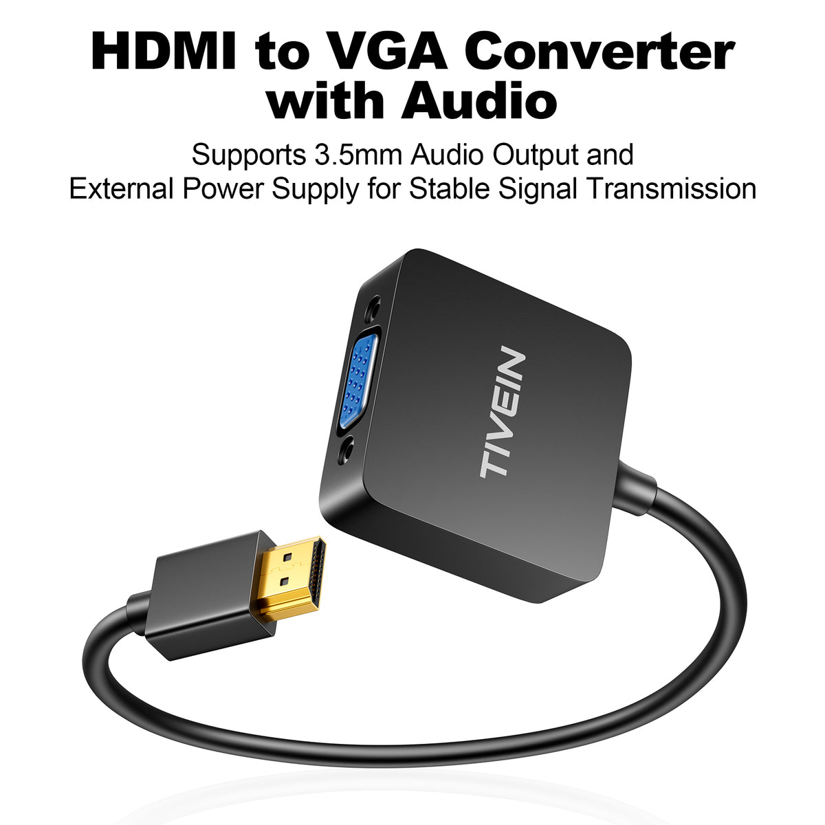 HDMI to VGA Adapter with Audio