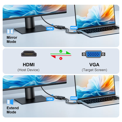HDMI to VGA Adapter with Audio