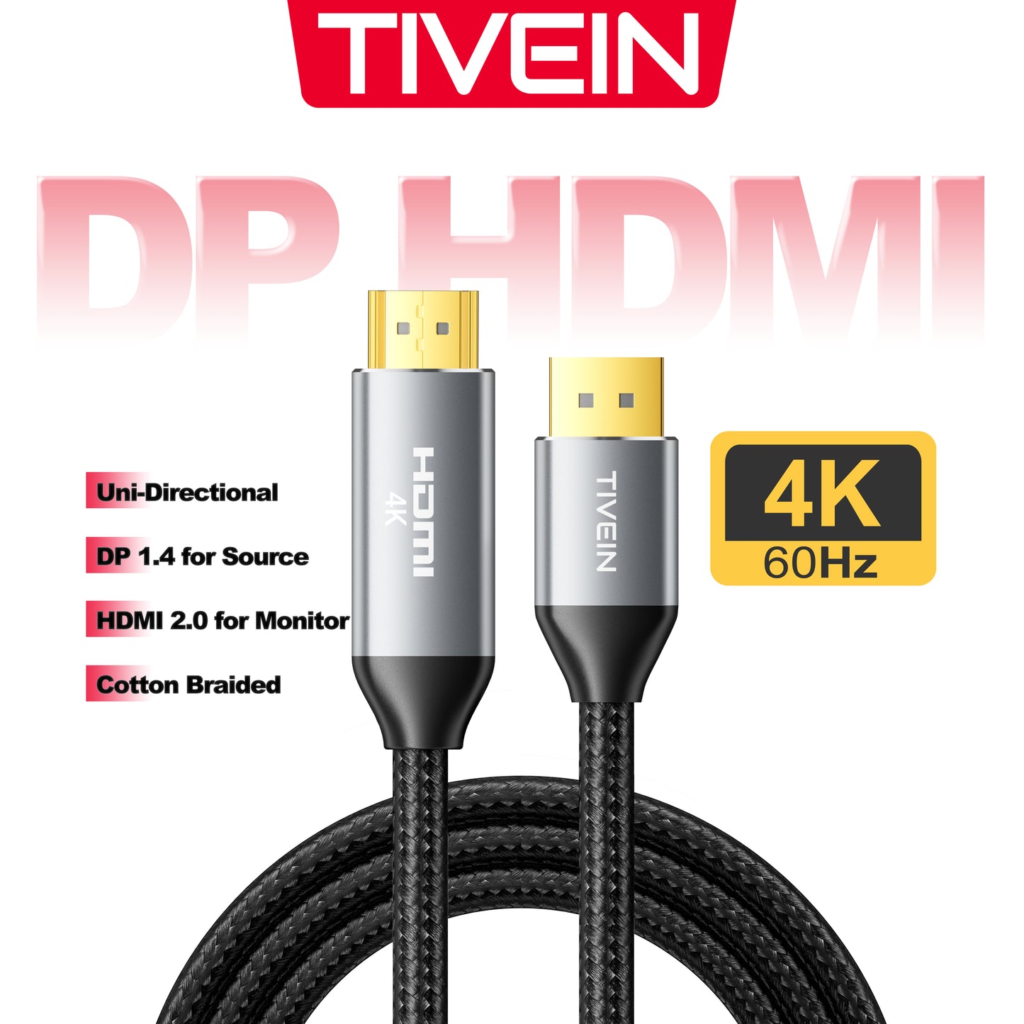 DP1.4 to HDMI 2.0 Adapter Cable Q221